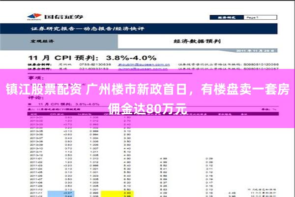 镇江股票配资 广州楼市新政首日，有楼盘卖一套房佣金达80万元