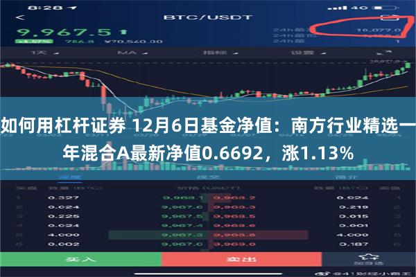 如何用杠杆证券 12月6日基金净值：南方行业精选一年混合A最新净值0.6692，涨1.13%